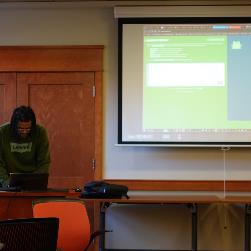 Image of Jermaine Giving Presentation on UI/UX 3