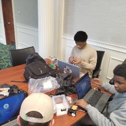 Image of Students working with Micro Bits