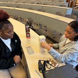 Student Group3 participate in Jenga project management activity